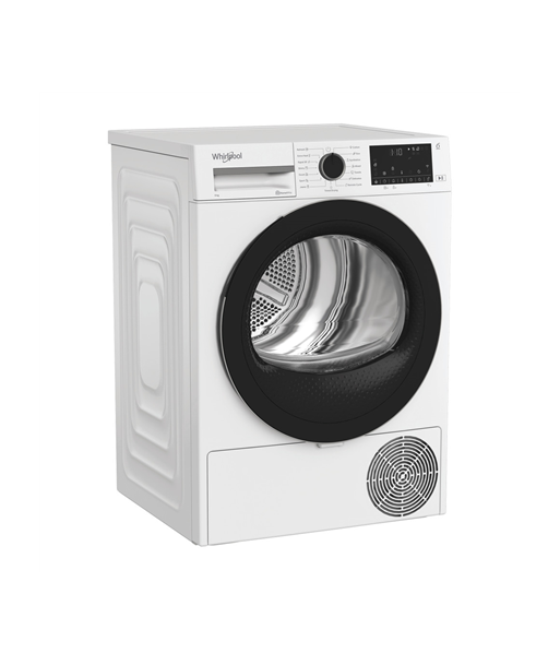 Kuivati Whirlpool, WP D9 WBS EE, Energy efficiency class D, Front loading, 9 kg, Heat pump, Digital, Depth 61 cm, White