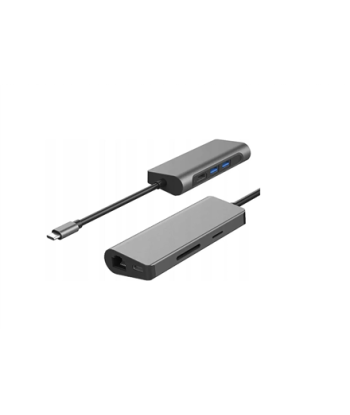 Gigabyte USB-C 7in1 Docking Station, microSD, RJ-45 (Ethernet), USB 3.0 A, USB-C, SD, HDMI, 3.5 mm, Ethernet LAN (RJ-45) ports