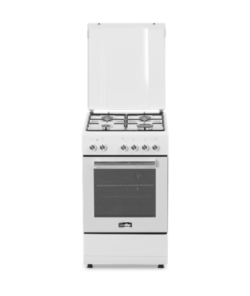 Simfer, Cooker, 5405SERBB, Hob type Gas, Oven type Electric, White, Width 50 cm, Electronic ignition, Depth 60 cm, 43 L