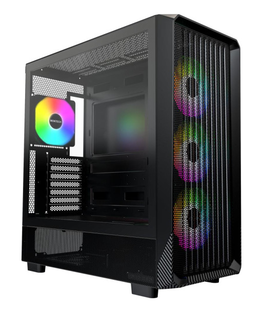 Case MONTECH X5 MidiTower Case product features Transparent panel Not included Colour Black X5(B)