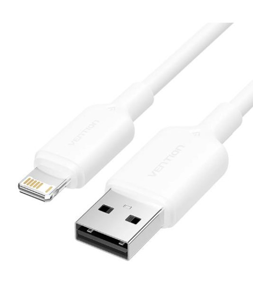 CABLE USB2.0 TO LIGHTNING/2M WHITE LAMWH VENTION
