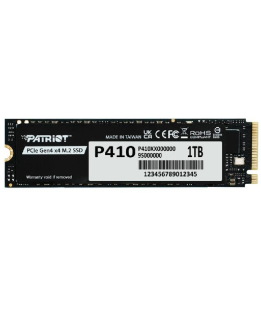 SSD PATRIOT 320xTBW rating NVMe Yes PCI Express M.2 1000 GB P410P1TBM28H