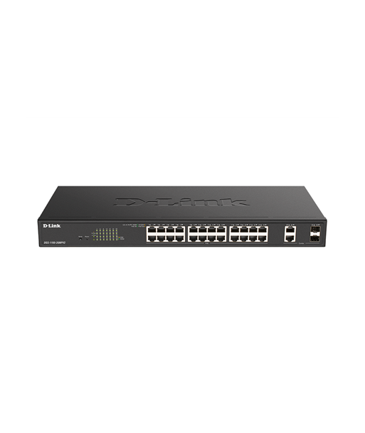 D-Link, DGS-1100 Series Gigabit Smart Managed Switches, DGS-1100-26MPV2, Managed L2, Desktop/Rackmountable