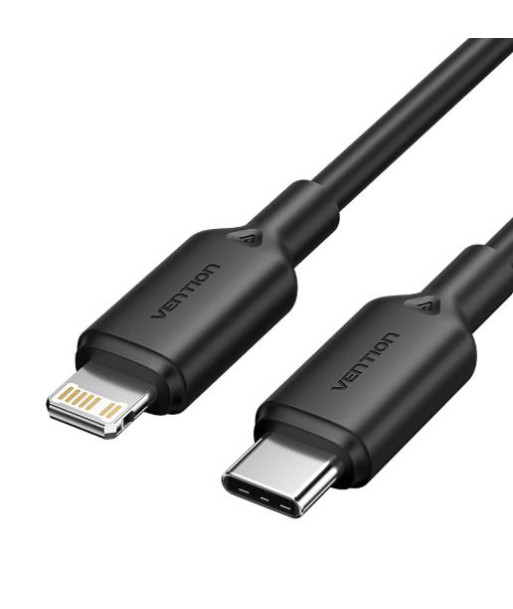 CABLE USB-C TO LIGHTNING/1M BLACK LAKBF VENTION