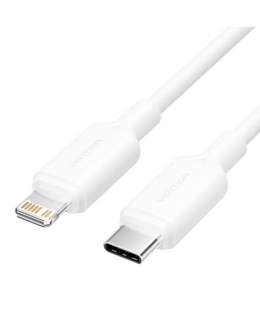 CABLE USB-C TO LIGHTNING/1M WHITE LAKWF VENTION