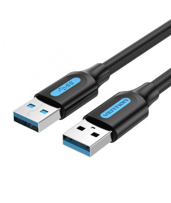 CABLE USB3.0 MALE TO MALE/2M BLACK CONBH VENTION