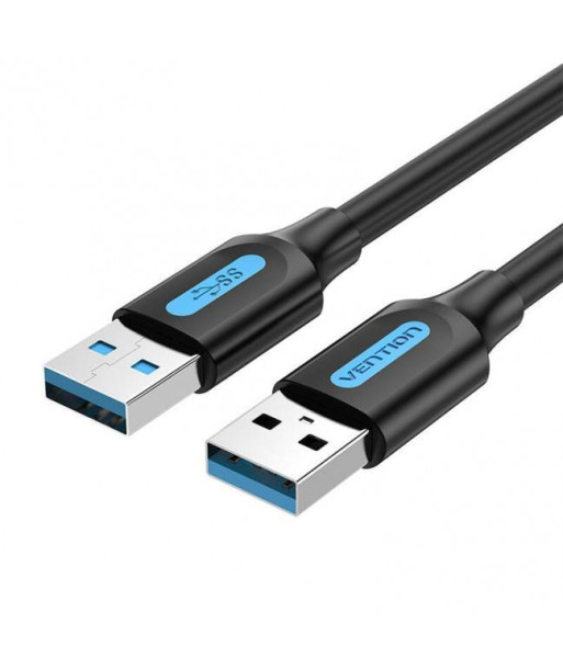 CABLE USB3.0 MALE TO MALE/2M BLACK CONBH VENTION