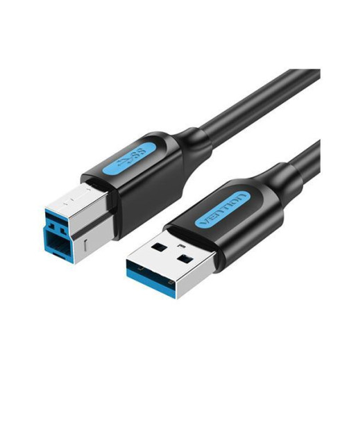 CABLE USB2.0 MALE TO MALE/10M BLACK COQBL VENTION