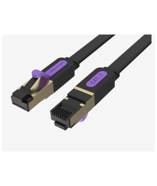PATCH CABLE CAT.7 FLAT/10M BLACK ICABL VENTION