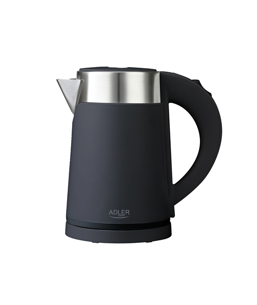 Veekeetja Adler, AD 1372, Electric, 800 W, 0.6 L, Plastic/Stainless steel, 360° rotational base, Black