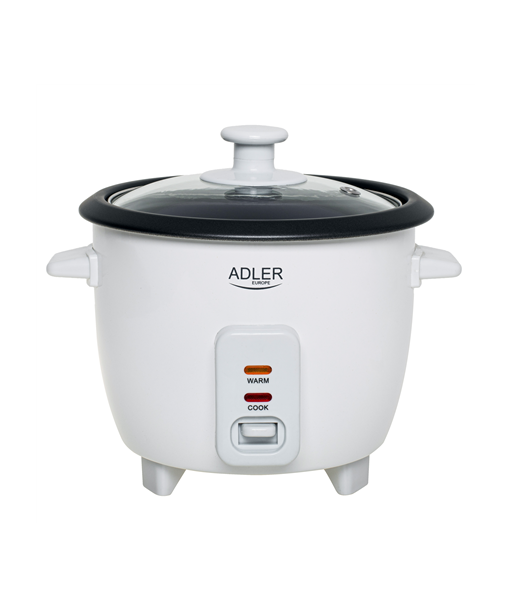 Riisikeetja Adler, AD 6418, 300 W, 0.6 L, Number of programs 2, White