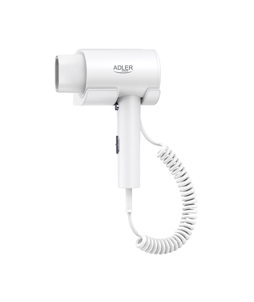Adler Wall-Mount Hair Dryer, AD 2285, 2000 W, Number of temperature settings 3, White