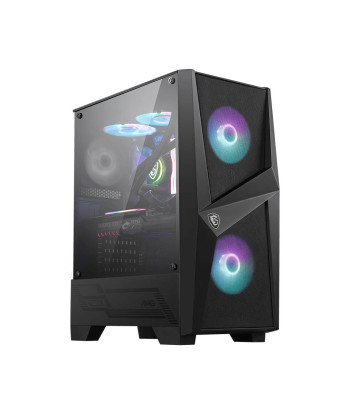 Case MSI MAG Forge 100R MidiTower Not included ATX MicroATX MiniITX Colour Black MAGFORGE100R