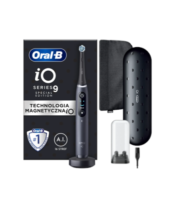 Hambahari Oral-B, iO9 Series, Rechargeable, For adults, Number of brush heads included 1, Number of teeth brushing modes 7