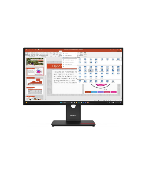 Lenovo, T27-40, 27", IPS, 16:9, 120 Hz, 6 ms, 1920 x 1080 pixels, 300 cd/m², HDMI ports quantity 1, Black, Warranty 36 month(s)