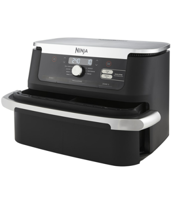 NINJA, Double Air Fryer, AF500EU Foodi FlexDrawer, Power 2470 W, Capacity 10.4 L, Black