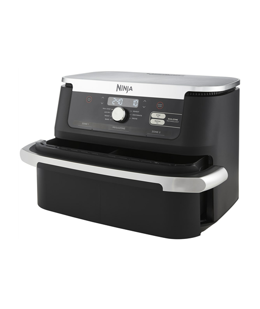 NINJA, Double Air Fryer, AF500EU Foodi FlexDrawer, Power 2470 W, Capacity 10.4 L, Black
