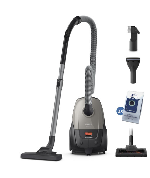 Пылесос PHILIPS Input power 850 W Dust capacity 3 L Cylinder vacuum Cleaning type Dry Dust container Dust bag Colour