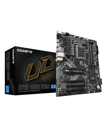Mainboard GIGABYTE Intel B760 Express LGA1700 ATX Memory DDR4 Memory slots 4 4xPCI-Express 3.0 1x 1xPCI-Express 4.0 16x 2xM.2