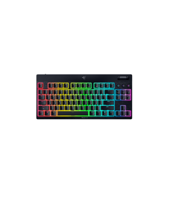 Klaviatuur Razer, BlackWidow V4 Low-Profile HyperSpeed, Wireless, US, Bluetooth, Green Switches, Black