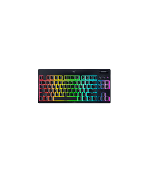 Razer, BlackWidow V4 Low-Profile HyperSpeed, Keyboard, Wireless, US, Bluetooth, Green Switches, Black