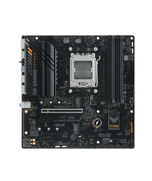 Asus, TUF GAMING A620M-PLUS, Processor family AMD, Processor socket AM5, DDR5 DIMM, Memory slots 4, Supported hard disk drive