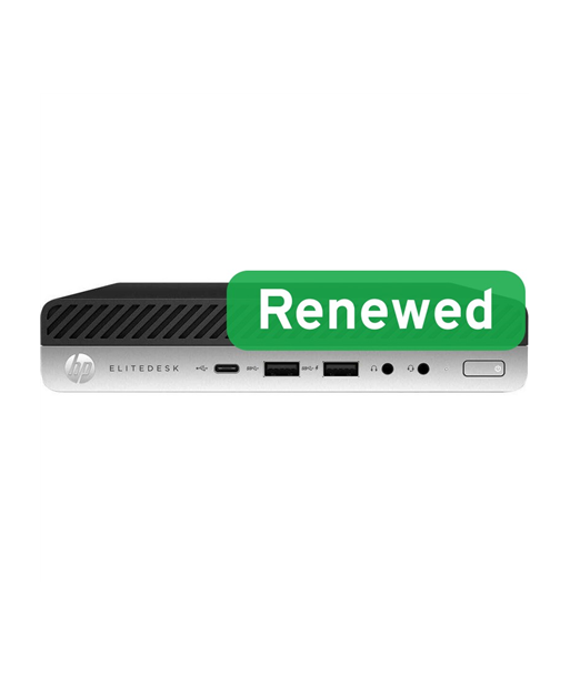 HP Renewed Grade A, EliteDesk 800 G3 DM, Intel Core i5, i5‑7500, 16 GB, NVMe, 256 GB, Intel HD Graphics 630, Windows 11 Pro
