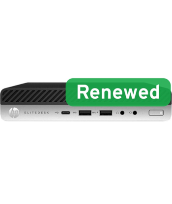 HP Renewed Grade A, EliteDesk 800 G3 DM, Intel Core i5, i5‑7500, 16 GB, SATA, 500 GB, Intel HD Graphics 630, Windows 11 Pro
