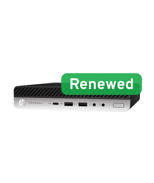 HP Renewed Grade A, ProDesk 600 G5 DM, Intel Core i3, i3-9100T, 8 GB, NVMe, 128 GB, Intel UHD Graphics 630, Windows 11 Home