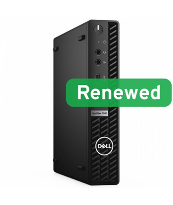 DELL Renewed Grade A, OptiPlex 7080 Micro, Intel Core i5, i5‑10500T, 16 GB, SSD, 256 GB, Intel UHD Graphics 630, Windows 11 Pro