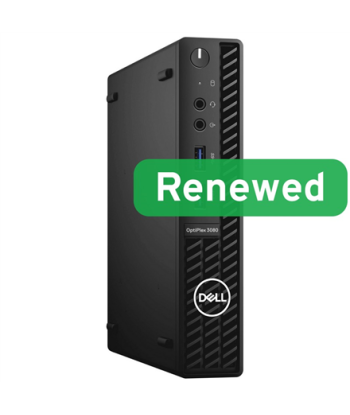DELL Renewed Grade A, OptiPlex 3080 Micro, Intel Core i5, i5‑10500T, 8 GB, SSD, 256 GB, Intel UHD Graphics 630, Windows 11 Pro