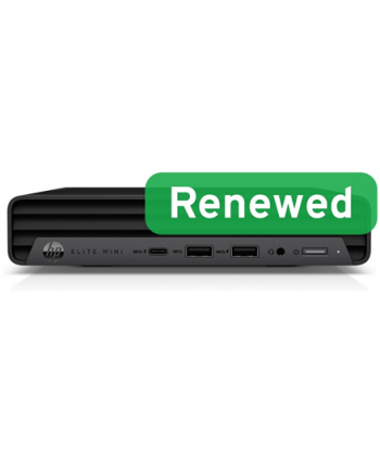 HP Renewed Grade A, Elite Mini 800 G9, Intel Core i5, i5-14500T, 32 GB, NVMe SSD, 512 GB, Intel UHD Graphics, Windows 11 Pro