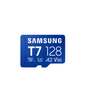 Samsung MicroSD card, T7, 128 GB, microSDXC, Flash memory class U3, V30, A2