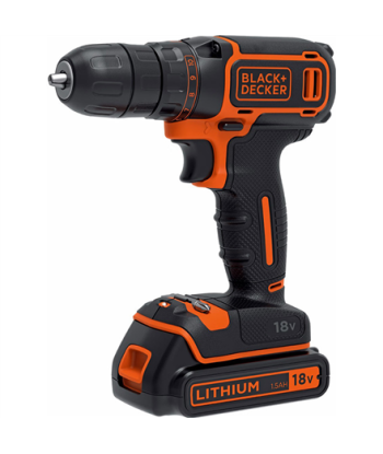 BLACK & DECKER Cordless Drill, 18V | BDCDC18-QW