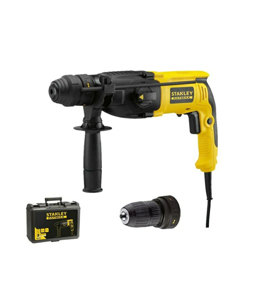 Stanley, 2.4J SDS Plus Hammer Drill With Quick Change Chuck, Kitbox, SFMEH210K-QS, 800 W
