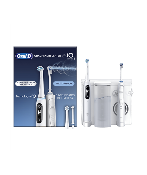 Oral-B Electric Toothbrush, iO6 & OxyJet, Rechargeable, For adults, Number of brush heads included 2, Number of teeth brushing