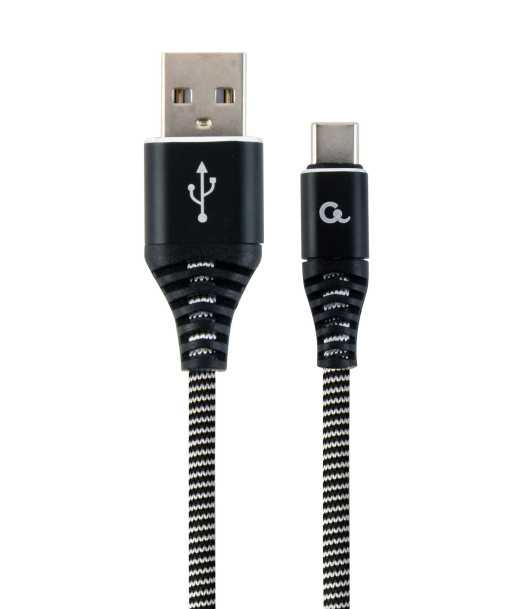CABLE USB-C TO USB2 2M BLK/WHT/CC-USB2B-AMCM-2M-BW GEMBIRD