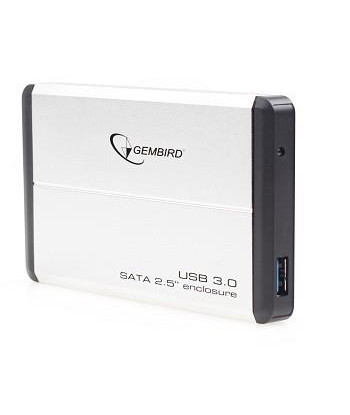 HDD CASE EXT. USB3 2.5"/SILVER EE2-U3S-2-S GEMBIRD
