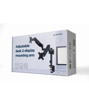 DISPLAY ACC MOUNTING ARM/17-32" MA-DA2P-01 GEMBIRD