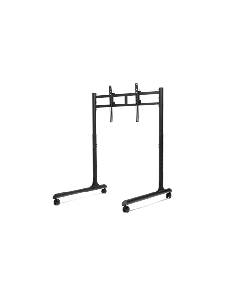 Next Level Racing Floor stand, Round Tube Freestanding Single Monitor Stand, Up to 65", Height adjustment, Tilt, Maximum