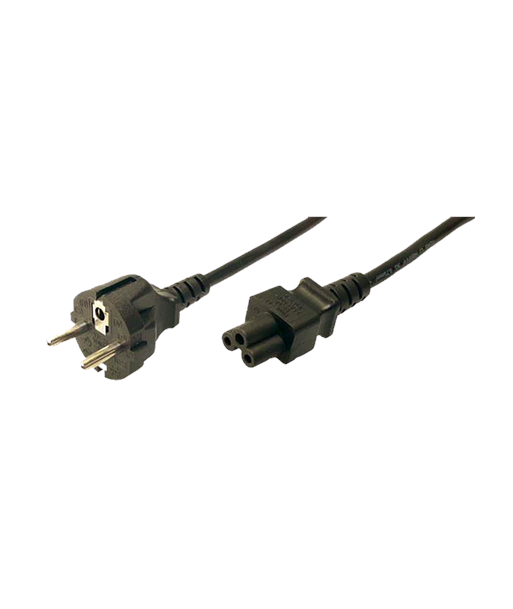 Logilink | Black CEE7/7 Schuko | C5 coupler
