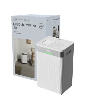 Õhukuivati Mill, MDH20, Suitable for rooms up to 20-30 m², Water tank capacity 4 L, White