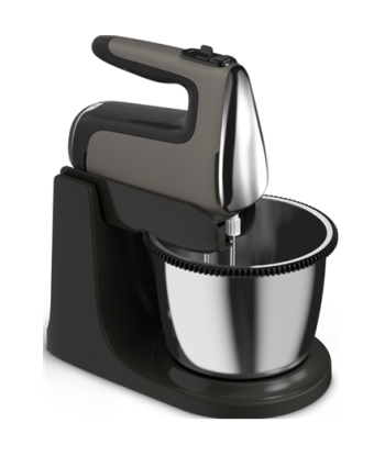TEFAL, Hand Mixer, Powermix Silence HT654E38, Hand Mixer, 600 W, Number of speeds 5, Turbo mode, Dark grey