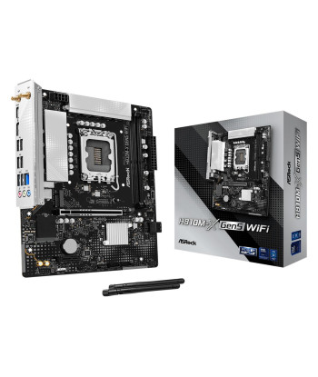 Mainboard ASROCK LGA 1851 (Socket V1) RAM DDR5-SDRAM 2xSlots H810M-XGEN5WIFI