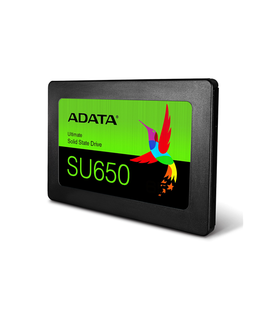 ADATA, Ultimate SU650 3D NAND SSD, 480 GB, SSD form factor 2.5”, Solid-state drive interface SATA, Read speed 520 MB/s, Write