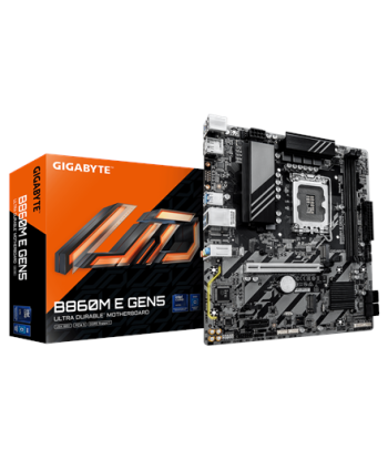 Gigabyte B860M E GEN5, Processor family Intel, Processor socket LGA1851, DDR5, Number of SATA connectors 4, Supported hard