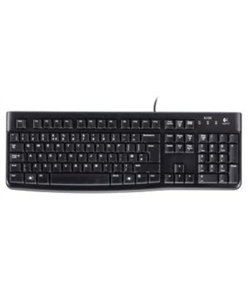 Logitech, K120, Standard, Wired, EN/LT, Black