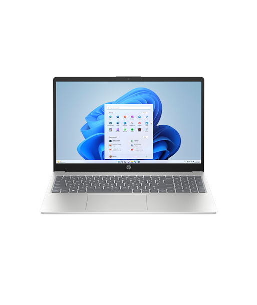 HP 15, 15-fc0041ny, Silver, 15.6", FHD, 1920 x 1080 pixels, AMD Ryzen 5, 5625U, 16 GB, DDR4-SDRAM, Solid-state drive capacity