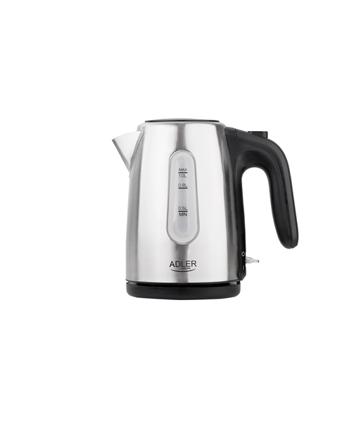 Adler, Kettle, AD 1273, Standard, 1200 W, 1 L, Stainless steel, 360° rotational base, Stainless steel