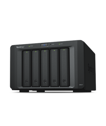 Synology, Tower NAS Expansion Unit, DX517, up to 5 HDD/SSD Hot-Swap (drives not included), Internal AC 100-240V Universal